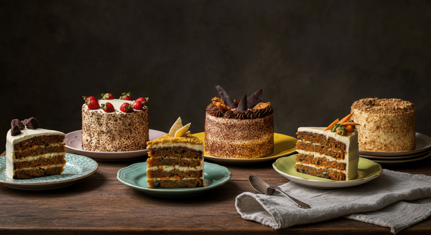 Top 5 Variações de Bolo de Cenoura Cremosas