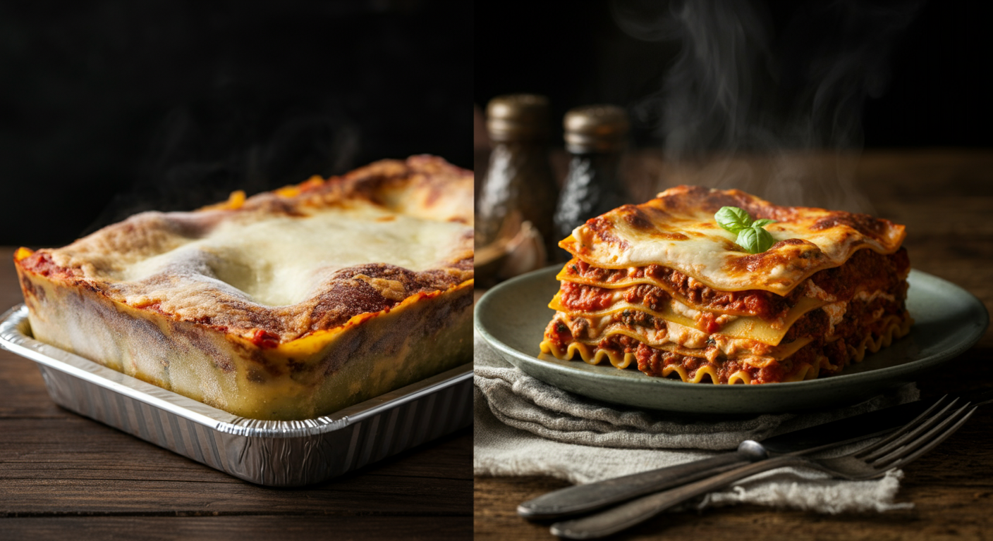 Lasanha Congelada vs. Caseira: O Guia Definitivo de 2026