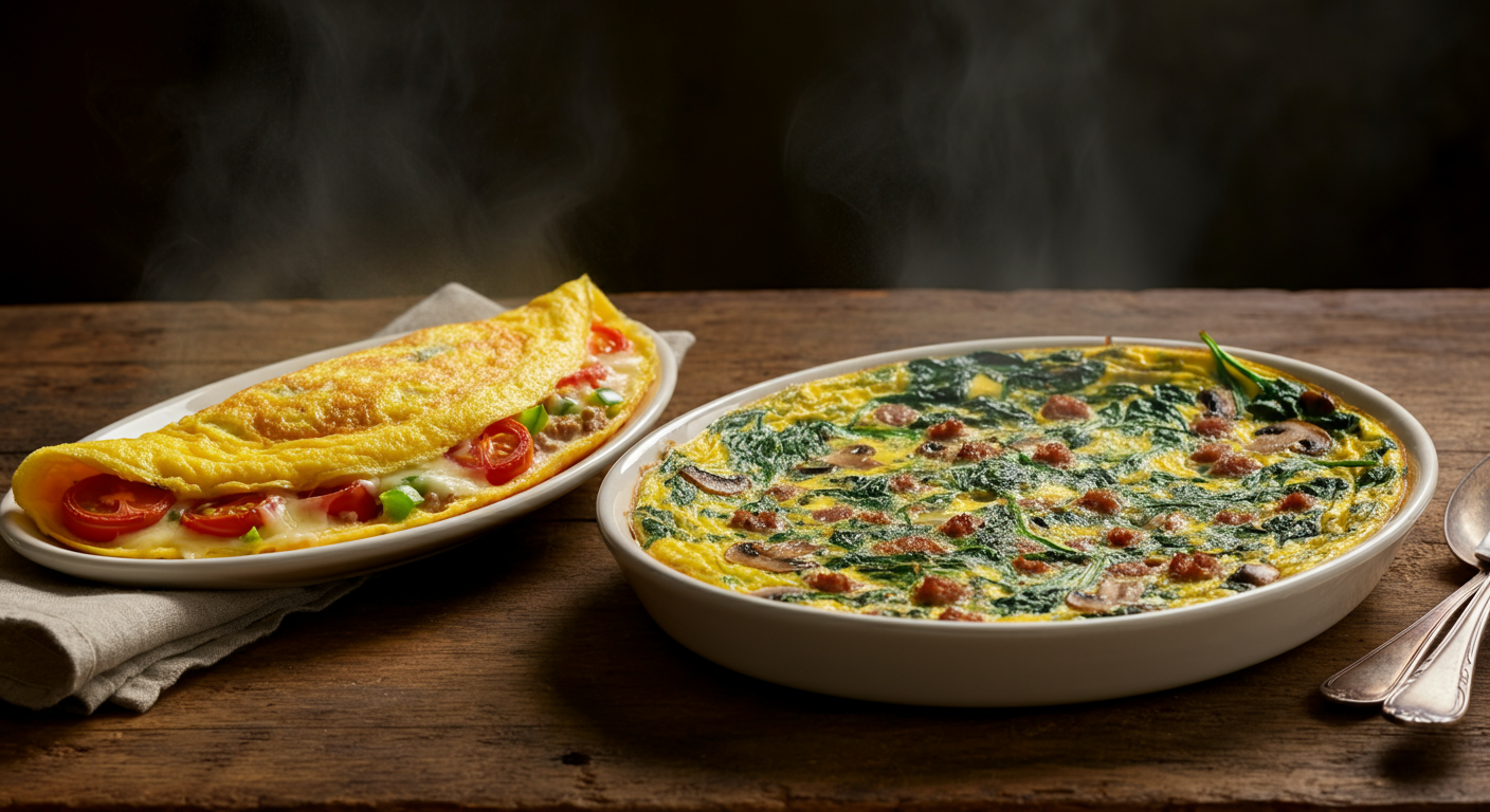 Omelete vs. Frittata: Guia Definitivo 2026 das Diferenças