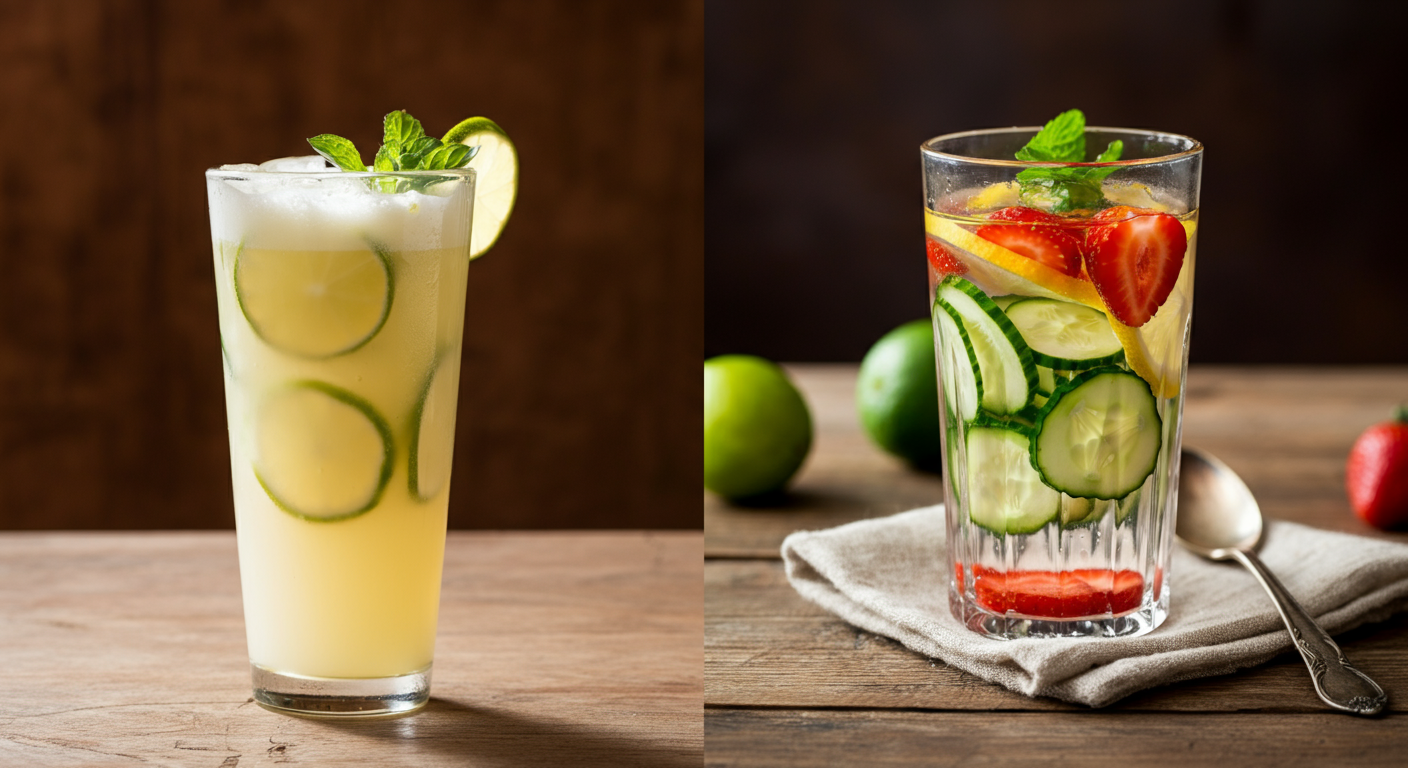 Limonada vs. Água Saborizada: Qual a Melhor Opção?