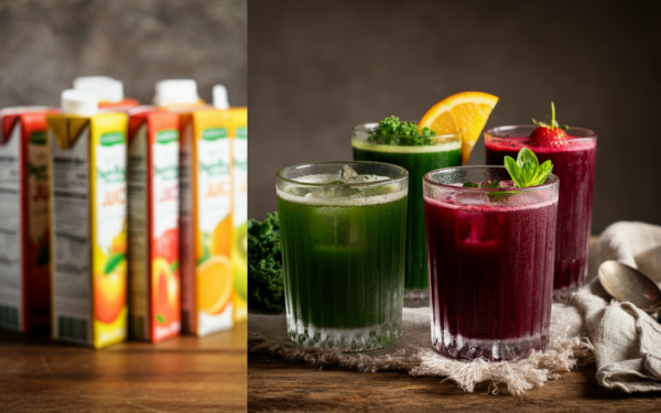 Comparativo: sucos industrializados x naturais 2026