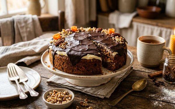 Bolo de Cenoura com Calda Durinha de Chocolate: Segredo de Família