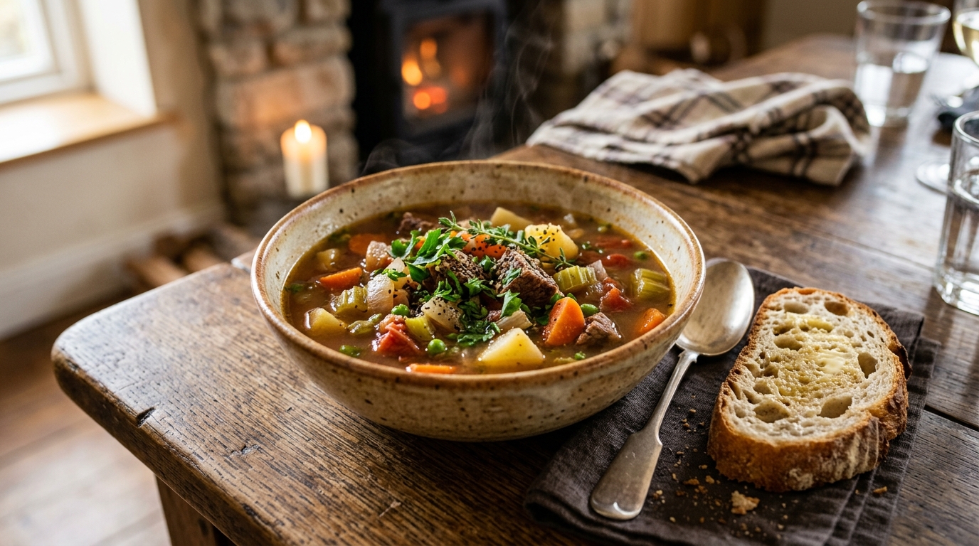 Sopa de Legumes com Carne Aconchegante: Receita para Dias Frios