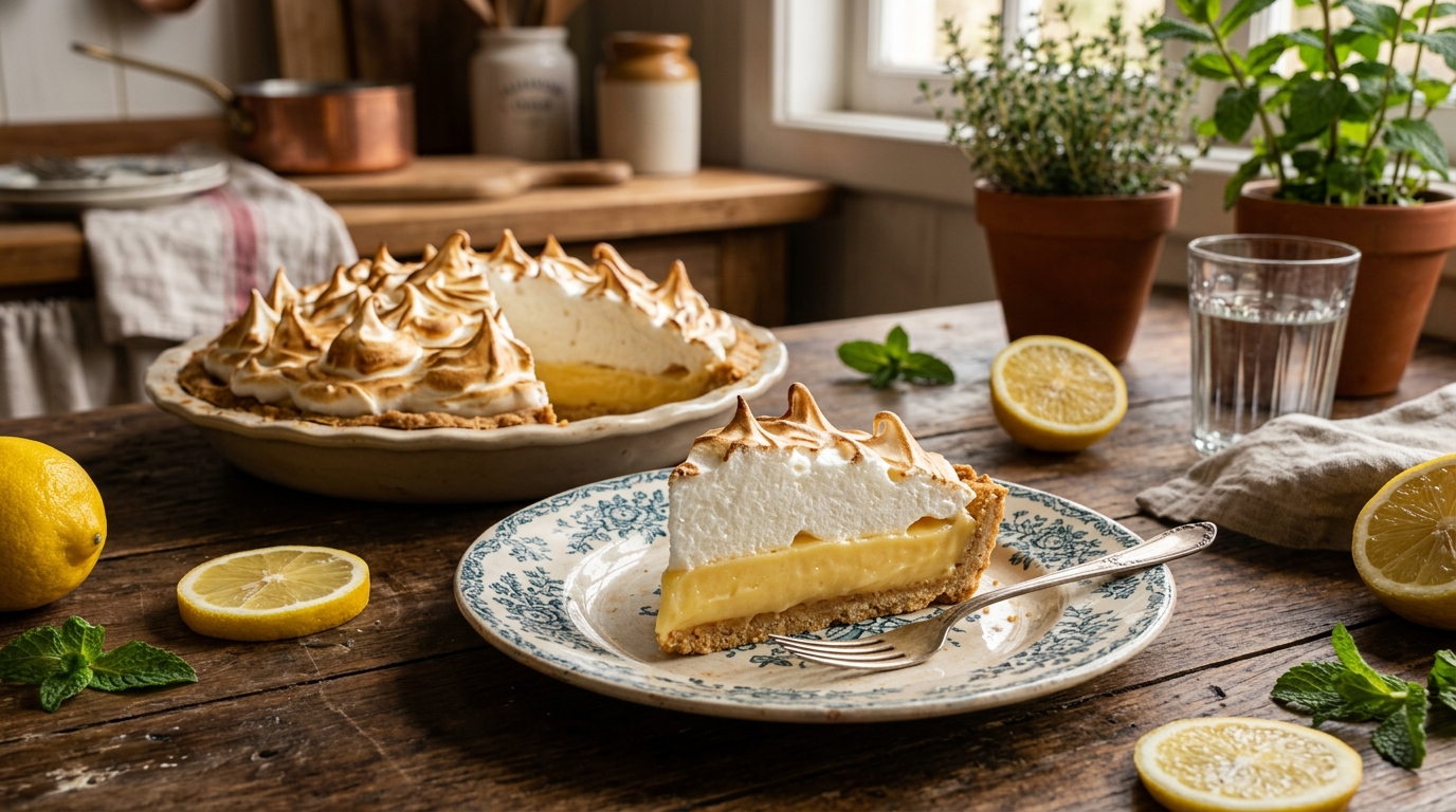 Torta de Limão Fácil com Massa de Biscoito e Merengue Suíço da Vó: O Segredo do Creme Firme sem Gelatina