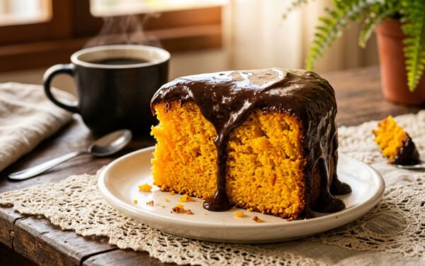 Bolo de Cenoura Fofinho com Cobertura de Chocolate Crocante da Vovó: O Segredo para Nunca Solar