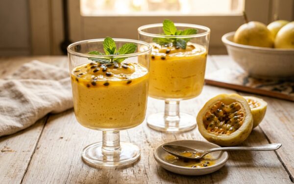 Mousse de Maracujá Cremoso com 3 Ingredientes da Vovó Sem Gelatina